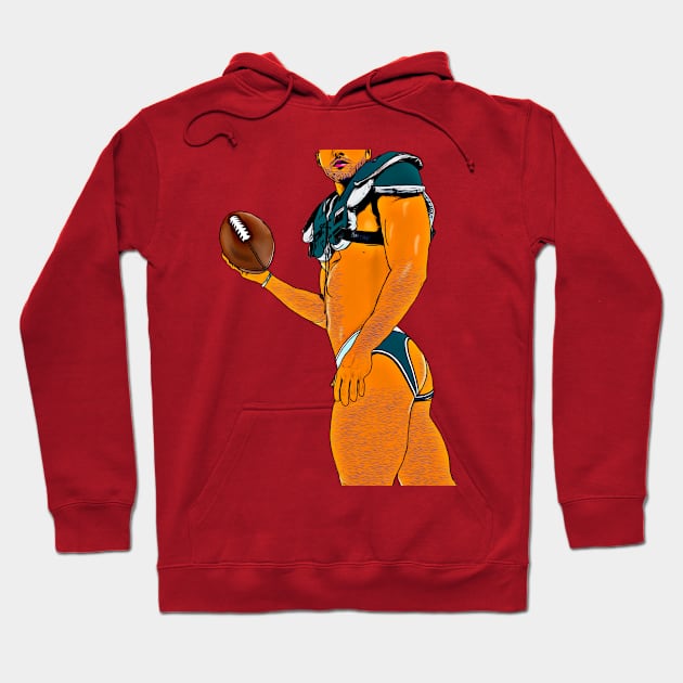 Tight End (Art) Hoodie by JasonLloyd